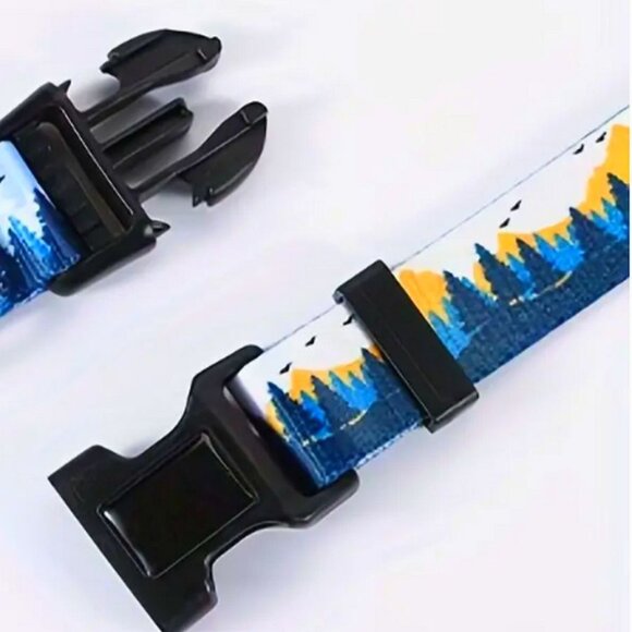 Serene Mountain Adjustable Quick Release D Ring Dog Collar Small Gift Packaged - Picture 3 of 11